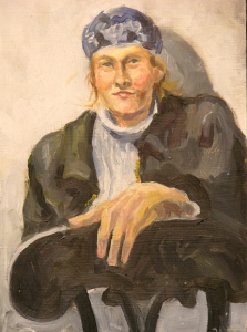 Lady with Blue Hat